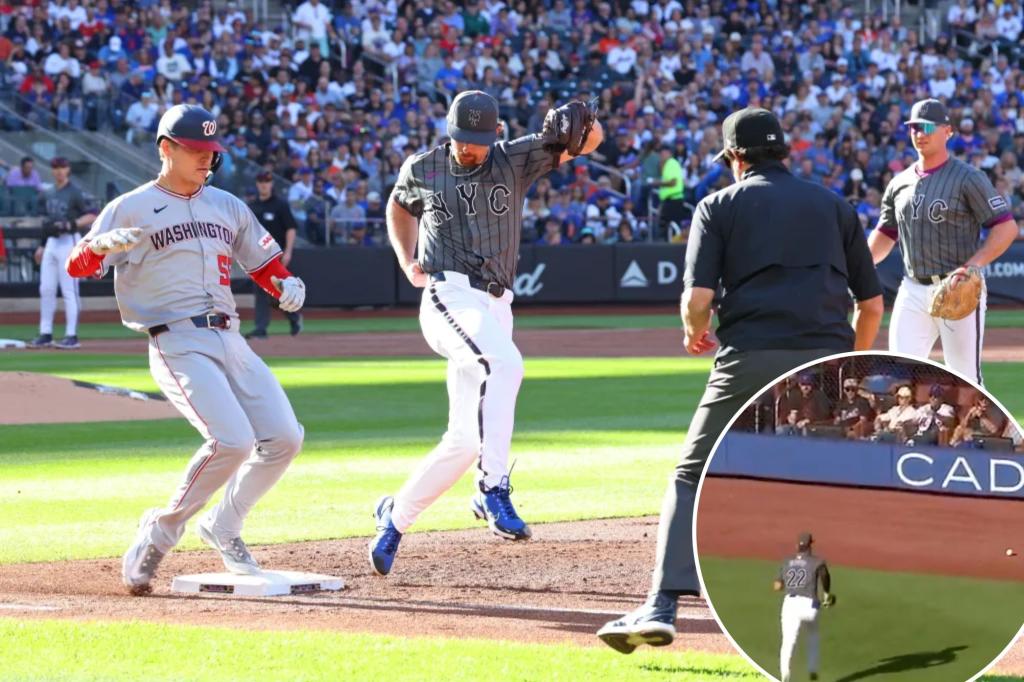 Comedy of errors haunt Mets in ugly inning against Nationals